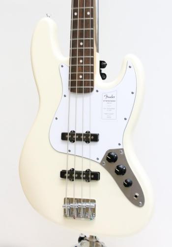 Fender Standard Jazz Bass, Laurel Fingerboard, White Pickguard, Olympic White【4.48kg】