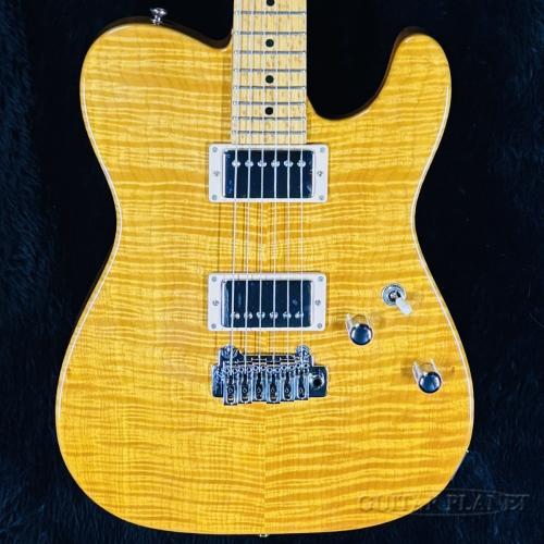 Zeus Custom Guitars Arteles ZTL-CTM/FM-Trans Amber/Birdseye Maple- 2014年製 【Lindy Fralin Pickups!】【良杢!】