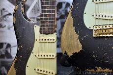 Fender Custom Shop MBS 1963 Stratocaster Super Heavy Relic with Gold Hardware!! -Black- by Yuriy Shishkov 2022USED!!_7