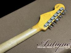 Fender Custom Shop 1963 Stratocaster 2013 Olympic White Hard-Relic & Real-Aged /Tortoise PG /Dark RWFB "Like A Vintage"_9