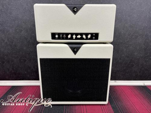 Divided by 13 BTR-23 Head Cream & Black V Matching 112 Cabi Set 2016 w/Open Back Panel N-Mint "KT88 British Sound"