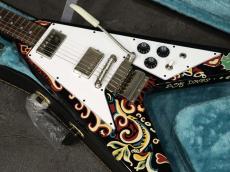 Epiphone Inspired by Gibson Custom Jimi Hendrix 'Love Drops' Flying V Ebony 2024_4
