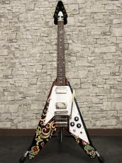 Epiphone Inspired by Gibson Custom Jimi Hendrix 'Love Drops' Flying V Ebony 2024_10