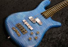 Warwick Custom Shop Master Built Streamer LX 4st / Bleached Ocean Blue Transparent Satin