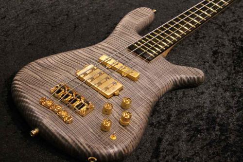 Warwick Custom Shop Master Built Streamer Jazzman 4st / Bleached Nirvana Black Transparent Satin