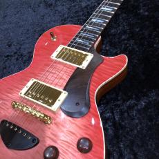 Bizen Works Grain Arch Top -Brazilian Rosewood Neck- / Pink Sunburst_11