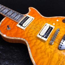 Bizen Works Grain Flat Top Quilted Maple BRW / Orange Sunburst_10