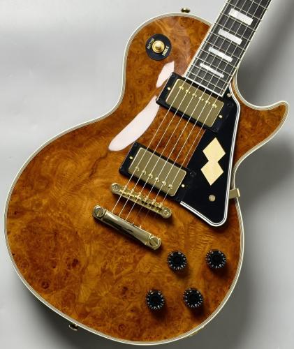 Epiphone Inspired Gibson Custom Les Paul Custom Burl Maple Top -Antique Natural- #26071532649