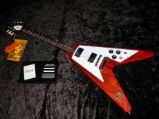 Gibson Custom Shop 1971 Flying V Medallion Reissue VOS : Medallion Cherry_3