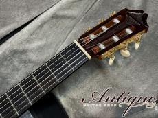 Kurosawa Sumio [黒澤澄雄] Model No. 60 2015 Natural /Redwood & Brazilian RW w/Abalone Rosette & Aguado Head "Hi-Grade Model"_10