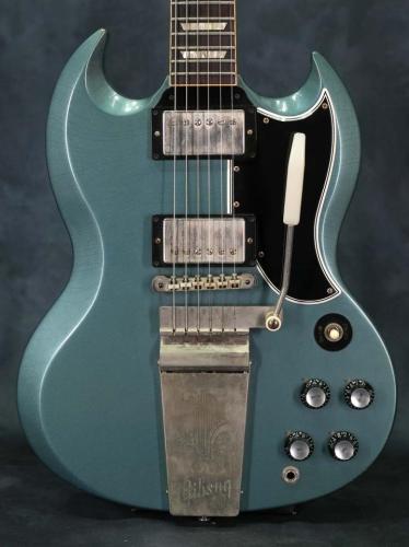 Gibson Custom Shop Muphy Lab 1964 SG Standard with Maestro Vibrola Pelham Blue Ultra Light Aged