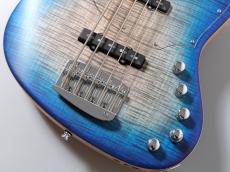 MAYONES Jabba Custom 5 Trans Jeanes Black 3 Tone Blue Burst Matt【重量4.27kg】_4
