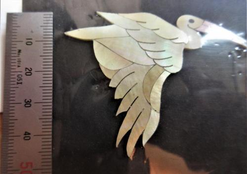 Inlays for head inlays コウノトリ