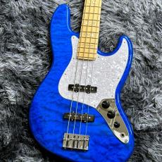 Fender FSR Made in Japan Hybrid II Jazz Bass, Maple Fingerboard, Sapphire Blue Transparent