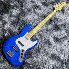 Fender FSR Made in Japan Hybrid II Jazz Bass, Maple Fingerboard, Sapphire Blue Transparent_2
