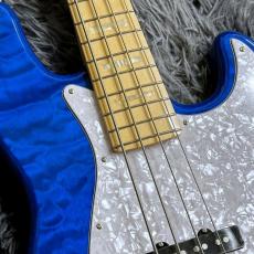 Fender FSR Made in Japan Hybrid II Jazz Bass, Maple Fingerboard, Sapphire Blue Transparent_4