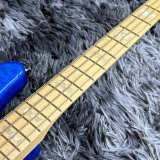 Fender FSR Made in Japan Hybrid II Jazz Bass, Maple Fingerboard, Sapphire Blue Transparent_5