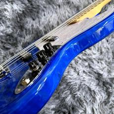 Fender FSR Made in Japan Hybrid II Jazz Bass, Maple Fingerboard, Sapphire Blue Transparent_10
