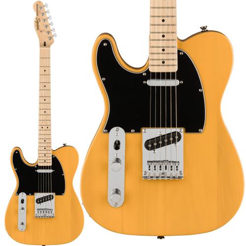 Squier Affinity Series Telecaster Left-Handed Maple Fingerboard Black Pickguard Butterscotch Blond 【左用】