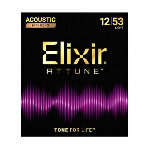 Elixir ATTUNE Acoustic 80/20 Bronze Light .012-.053 アコースティックギター弦 ライト#23052