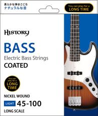HISTORY HEBS-C-45100/L ベース用セット弦 45-100 【コーティング弦】ライトゲージ