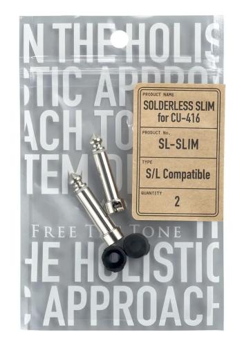 Free The Tone SL-SLIM-2P ソルダーレスプラグ 世界最小6.5mm厚プラグキャップ CU-416ケーブル用 パッチケーブル