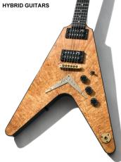 DEAN NAMM Show Limited Exotic Wood Flying V Spalted Maple 2012