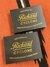 Rickard  Cyclone 10:1 High Ratio Banjo Tuners/Brass Buttons - Set of 5