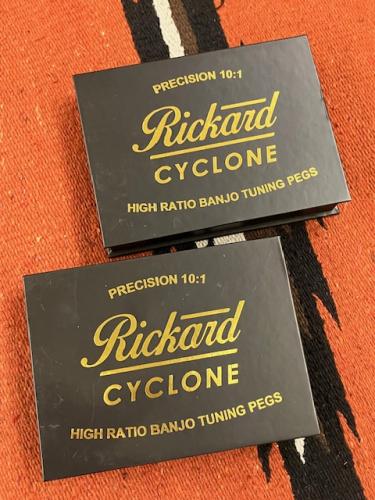 Rickard  Cyclone 10:1 High Ratio Banjo Tuners/Brass Buttons - Set of 5