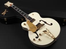 Gretsch G6136-55 Vintage Select Limited Edition ‘55 Falcon Hollow Body with Cadillac Tailpiece Left-Handed ~Vintage White Lacquer~_2