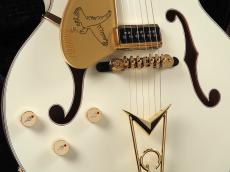 Gretsch G6136-55 Vintage Select Limited Edition ‘55 Falcon Hollow Body with Cadillac Tailpiece Left-Handed ~Vintage White Lacquer~_6