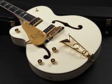 Gretsch G6136-55 Vintage Select Limited Edition ‘55 Falcon Hollow Body with Cadillac Tailpiece Left-Handed ~Vintage White Lacquer~_8