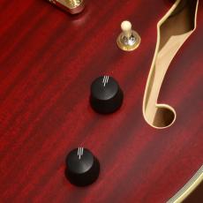 D'Angelico Deluxe Series Deluxe DC P-90, Satin Trans Wine_8