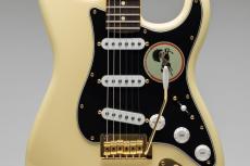 Fender George Harrison Dark Horse Stratocaster Olympic White with Custom “Dark Horse” Graphic on Back_6