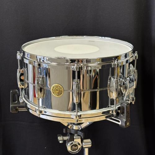 Gretsch G4164 USA Custom Metal Snare "Chrome Over Brass" 14"×6.5"