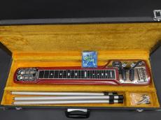 Guyatone HG-306 / Lap steel guitar・Sen or Alder Body・6 Strings 2-pickup・3-legged Stand【With Original Hard Case】1970年代製 With Ibanez Troubadour T10 Amp_8