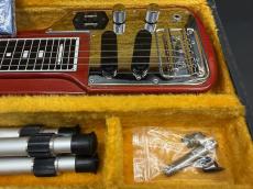 Guyatone HG-306 / Lap steel guitar・Sen or Alder Body・6 Strings 2-pickup・3-legged Stand【With Original Hard Case】1970年代製 With Ibanez Troubadour T10 Amp_9