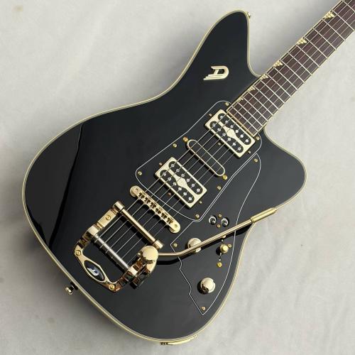 Duesenberg DPA-CM-BK Paloma Custom -Black- #260717 ≒3.84kg【Black 'n' Gold!】