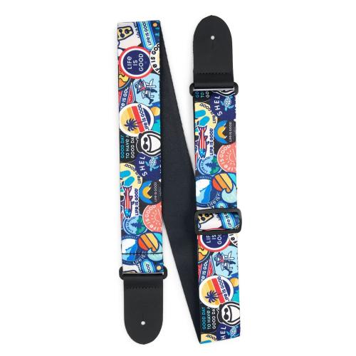 Martin Life is Good Straps Sticker Collage『18A0168』【ギター・ベース用ストラップ】【G-CLUB SHIBUYA 1F】