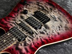 TOM ANDERSON Custom Order Angel Natural Black to Trans Red Burst with Binding #09-22-26P【極杢トップ】_6