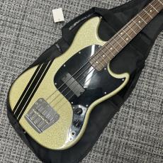 Squier Mikey Way Mustang Bass Large Flake Silver Sparkle
