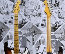Fender Custom Shop LIMITED EDITION Fat 1950s Stratocaster Relic -Wide Fade Chocolate 2 Color Sunburst-_6