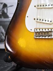 Fender Custom Shop LIMITED EDITION Fat 1950s Stratocaster Relic -Wide Fade Chocolate 2 Color Sunburst-_8