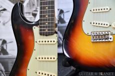 Fender Custom Shop ~Custom Collection~ 1960 Stratocaster Journeyman Relic -Bleached 3 Color Sunburst-_8