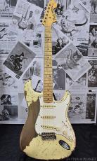Fender Custom Shop MBS 1969 Stratocaster Super Heavy Relic -Vintage White- by Jason Smith 2021USED!!_2