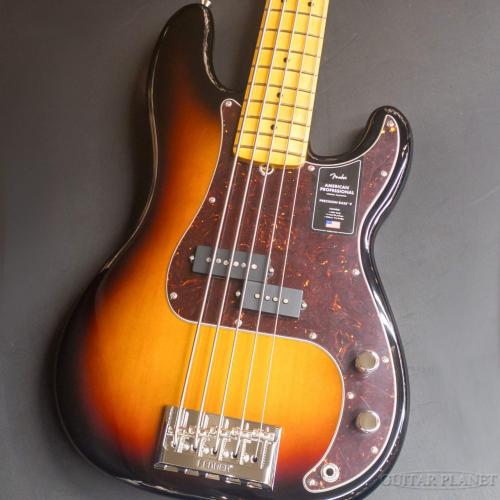 Fender American Professional Precision Bass V -3-Color Sunburst/Maple Fingerboard-【4.26kg】