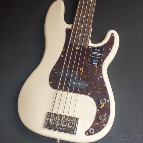 Fender American Professional Precision Bass V -Olympic White/Rosewood Fingerboard-【4.40kg】