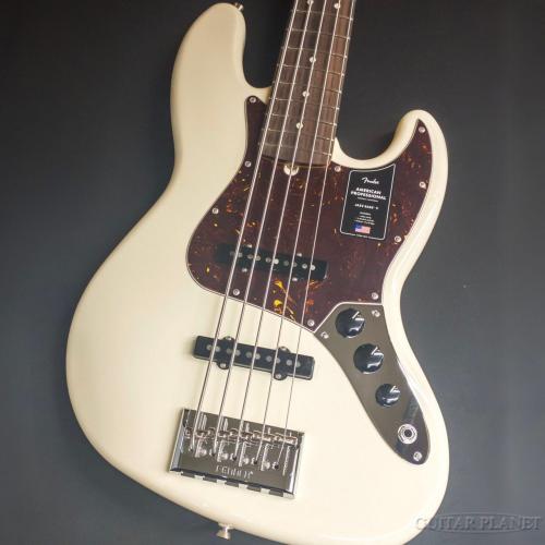 Fender American Professional Jazz Bass V -Olympic White/Rosewood Fingerboard-【4.19kg】
