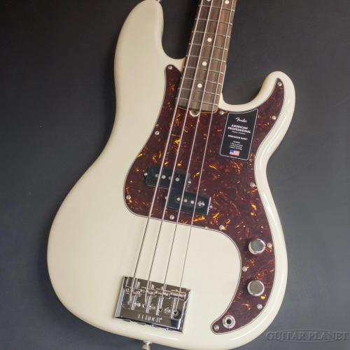 Fender American Professional Precision Bass -Olympic White/Rosewood Fingerboard-【4.22kg】