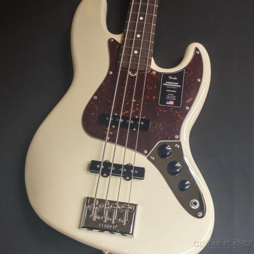 Fender American Professional Jazz Bass -Olympic White/Rosewood Fingerboard-【4.19kg】